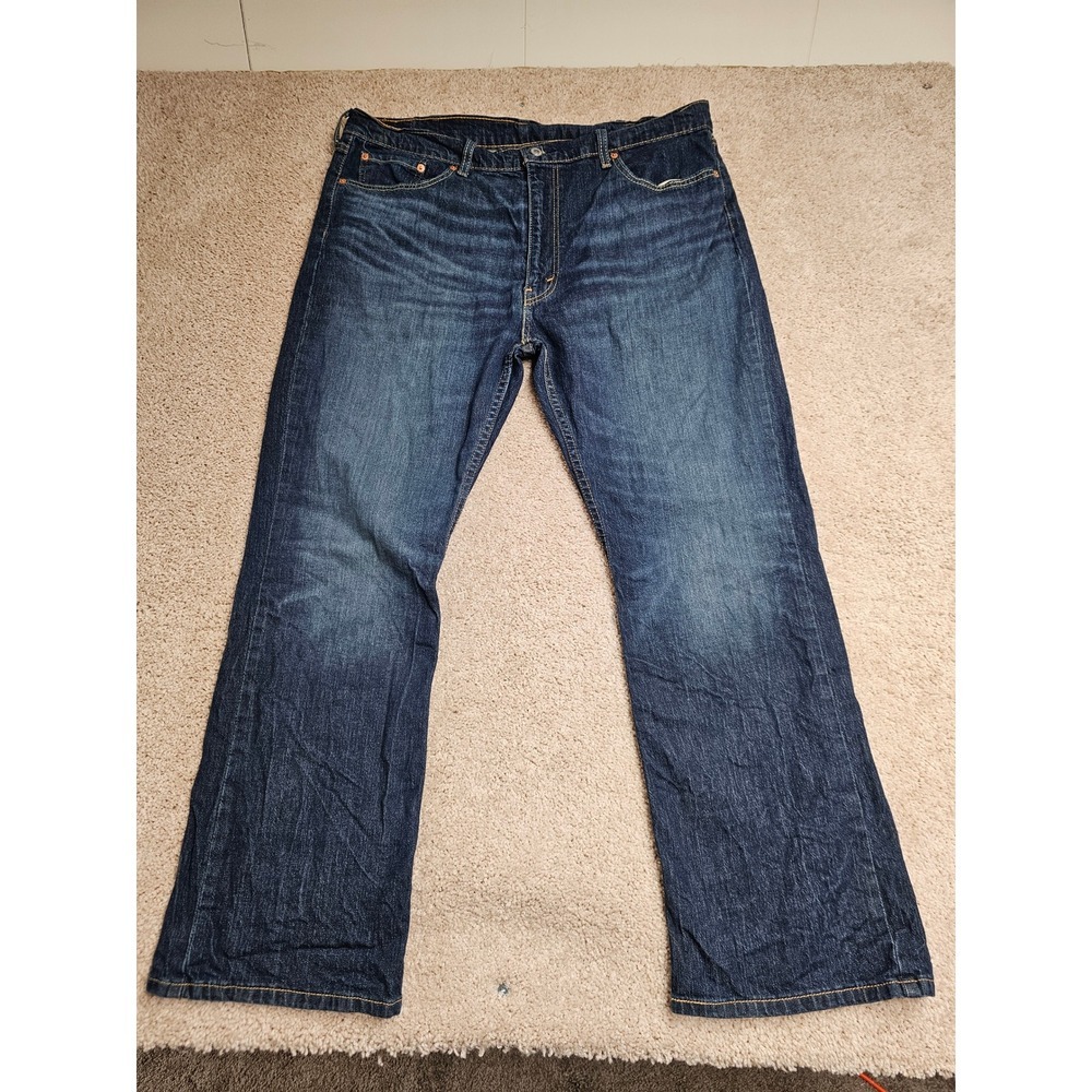 Levis 527 Slim Bootcut Jeans Mens 40x32 Dark Wash Denim 05527-0713